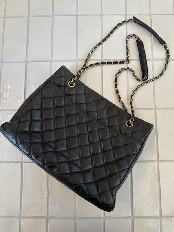 Chanel Chain Leather Shoulderbag - Afbeelding 2
