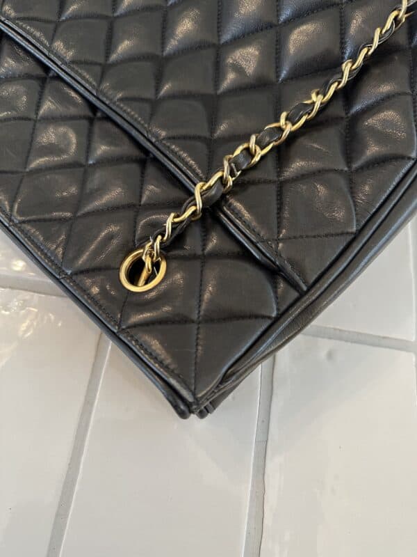 Chanel Chain Leather Shoulderbag - Afbeelding 9